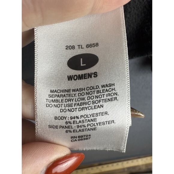 Columbia Sweater Large Adult Black Fleece Titanium Pullover Half Zip Womens L - Picture 5 of 9